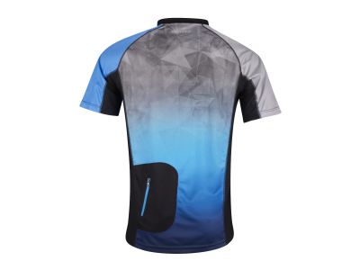 Męska koszulka rowerowa MTB FORCE Core z krótkim rękawem, szaro-niebieska