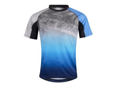 FORCE Core men&#39;s MTB jersey short sleeve, grey/blue