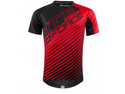 FORCE Attack MTB jersey short sleeve, black/red