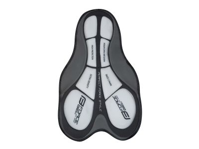 FORCE Downhill MTB padded shorts, black/grey