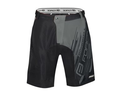 Force Downhill MTB shorts with liner, black/grey