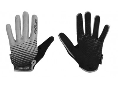 FORCE Angle MTB rukavice šedo/čierna 