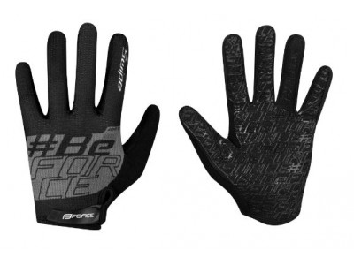 FORCE Swipe rukavice, čierna/sivá