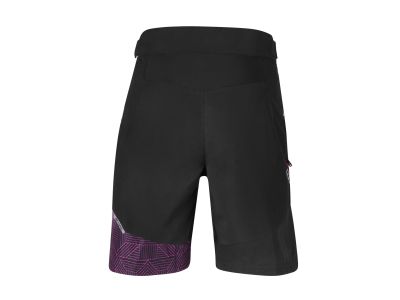 FORCE Storm women's shorts with removable pad, black/pink