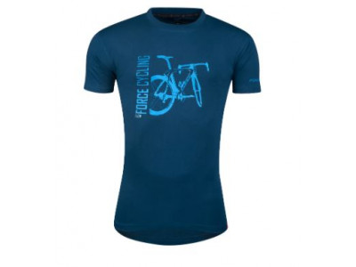 FORCE Flow unisex tričko krátky rukáv modré