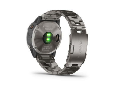 Garmin fénix 6X Pro Solar, tytan, zegarek sportowy z paskiem tytanowym