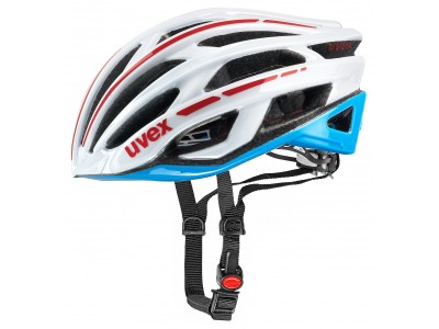 uvex Race 5 Helm schwarz weiß/blau