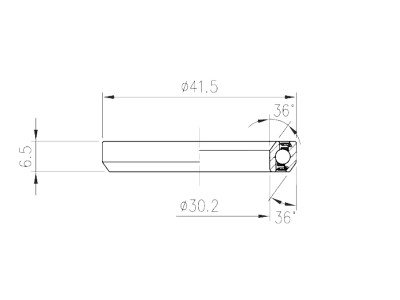 FSA TH-872E bearing, 1-1/8&quot; 41.5x30.2x6.5 mm