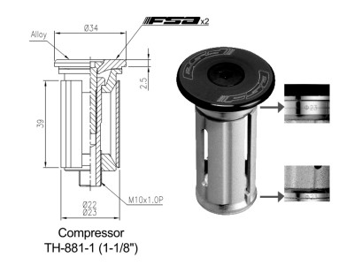 Kompresor FSA Pro 1-1/8&quot;
