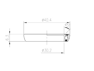 FSA Orbit Option csapágy, 40,4x30,2x6,3 mm