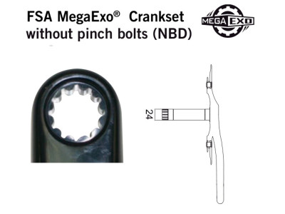 FSA adaptér pro rám BB-30A/PF30A a kliky MegaExo NBD