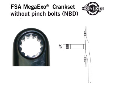 FSA MegaExo BB-8681 compus mijlociu, drum, 70 mm, ITA