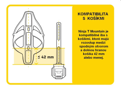 Topeak-Halterung unter dem Korb + NINJA T MOUNTAIN mit mehreren Schlüsseln
