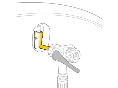 Topeak ventilový adaptér PRESSURE RITE pro galuskový ventil