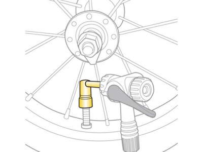 Topeak ventilový adaptér PRESSURE RITE pro galuskový ventil