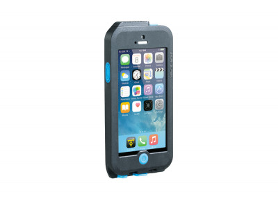 Topeak puzdro WEATHERPROOF RIDE CASE (iPhone 5/5s/SE) čierno-modré (s držiakom)