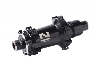 Novatec Nabe XDS642SB-B12-XD (Boost), hinten, schwarz, 28 Löcher (N-Logo)