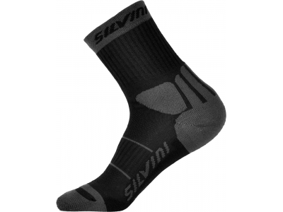 Silvini Vallonga zimné ponožky čierna-sivá
