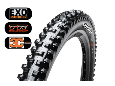 Maxxis Shorty 27.5x2.50&amp;quot; WT EXO 3C MaxxTerra tire, TR, kevlar
