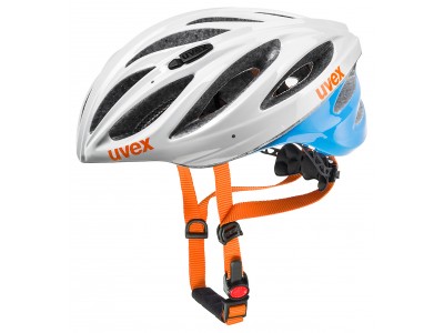 uvex Boss Race Helm weiß/blau