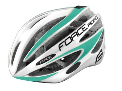 FORCE Road helmet white/turquoise