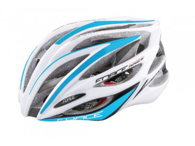 FORCE Aries carbon helmet white-blue