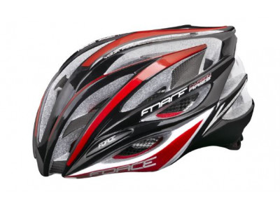 FORCE Aries Carbon Helm schwarz/rot