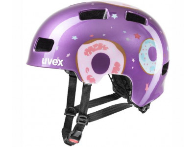 Uvex HLMT 4 dětská přilba purple donut