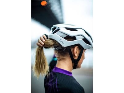Liv REV PRO women's helmet, Gloss Metallic White