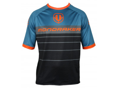 Koszulka rowerowa Mondraker Enduro Trail, czarna/ropa/pomarańczowa