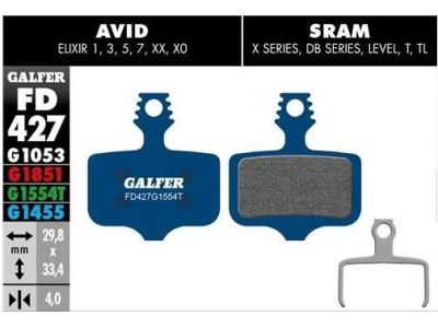 Galfer FD427 G1455 Road brake pads, organic