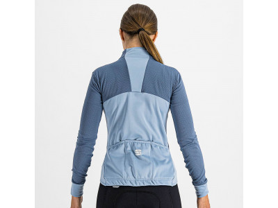 Tricou damă Sportful KELLY THERMAL de culoare albastru-gri