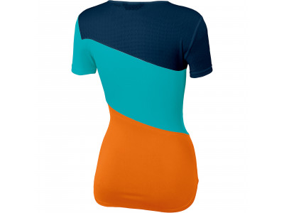 Karpos CIMA UNDICI Damen T-Shirt Orange/Türkis/Blau
