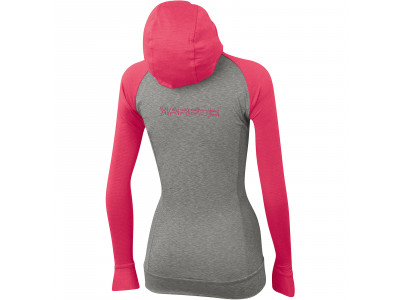 Karpos CRODA DA LAGO women&#39;s hooded sweatshirt pink/grey