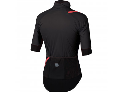 Jachetă Sportful Fiandre Pro cu mânecă scurtă, neagră