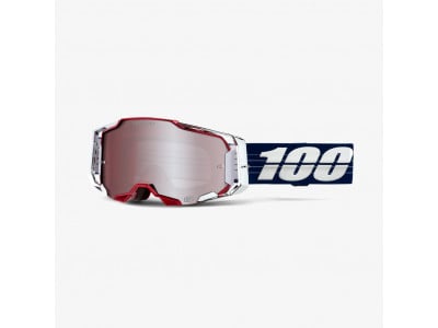 100% Armega LTD Bruni MX Hiper brýle, stříbrné