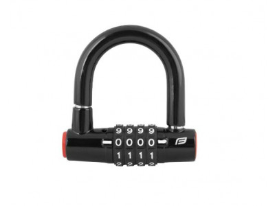 FORCE Mini horseshoe lock 9 cm/8.7 cm, black
