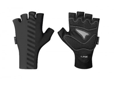 FORCE Line kurze grau / schwarze Handschuhe