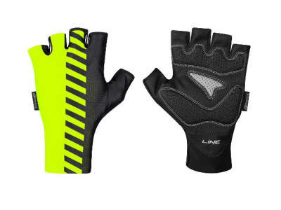 FORCE Line gloves, fluo/black