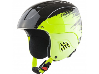 ALPINA Kinderskihelm CARAT schwarz gelb