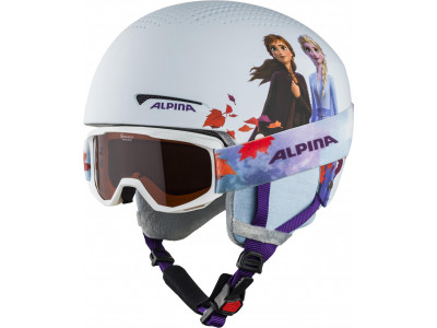 Alpina ZUPO DISNEY Frozen II  detská lyžiarska prilba s okuliarmi 