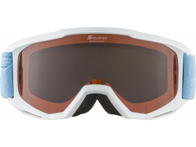 ALPINA PINEY Children&#39;s ski goggles, white-white