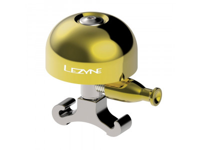 Lezyne Classic Brass Bell Mittelgroße gold-silberne Glocke
