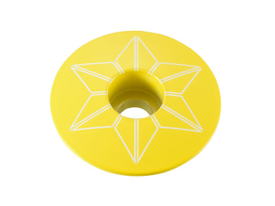 Supacaz Star Capz Powder Coated zátka hlavového složení TDF Yellow