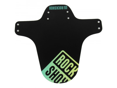 RockShox AM Fender přední blatník, černý/modro-zelený stínovaný potisk
