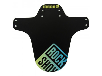 RockShox AM Fender Vorderschutzblech, schwarz/blau-gelb-schattierter Aufdruck