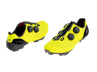 FORCE MTB Warrior Carbon kerékpáros cipő, neon