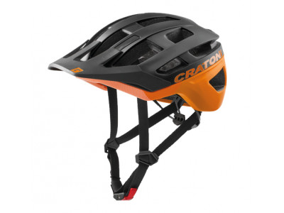 CRATONI AllRace Helm, schwarz/orange