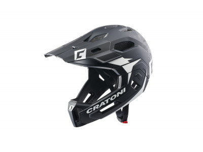 Cratoni C-MANIAC 2.0 MX helma černá - bílá matná, model 2021
