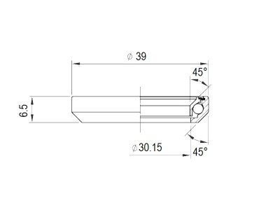 Rulment FSA TH-870G, 1-1/8&quot; 39x30,15x6,5 mm